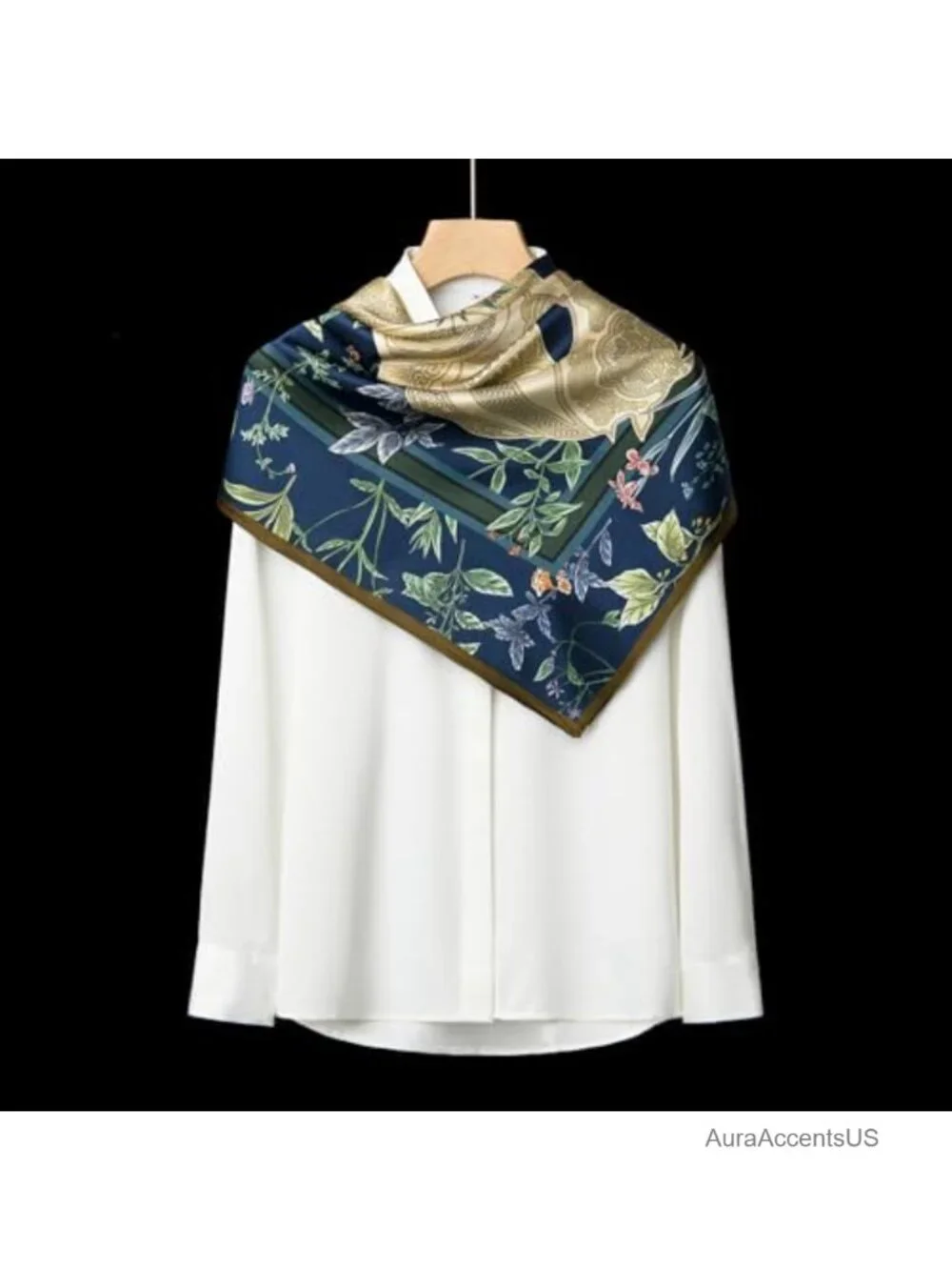 100% Mulberry Silk Scarf - 35